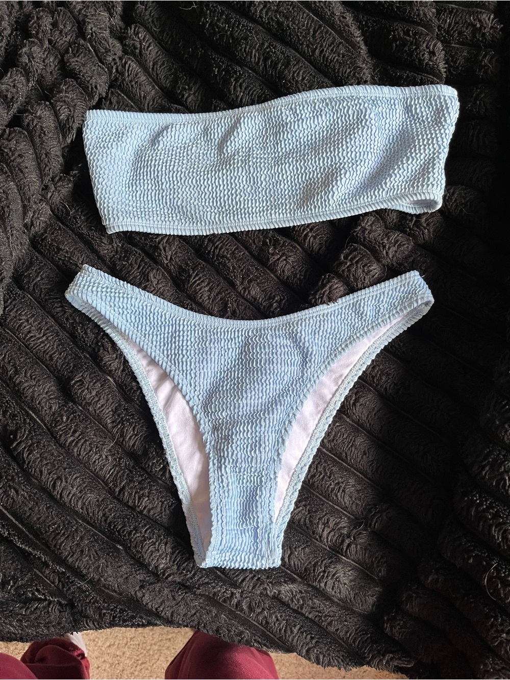 Light Blue Bandeau Bikini Set - Women Intimates & Sleepwear